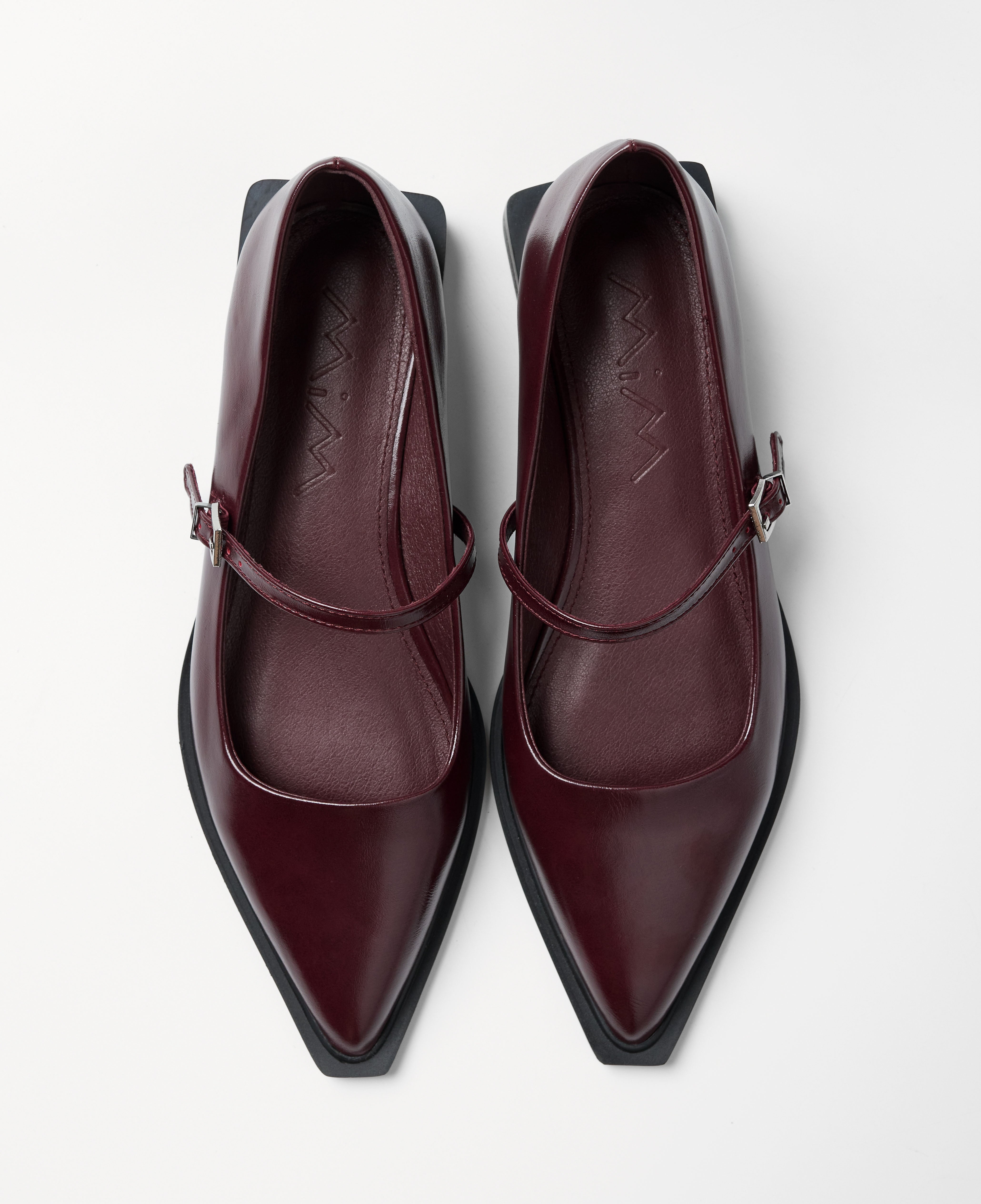 Mim shoes Zapato plano MAYFAIR BURDEOS