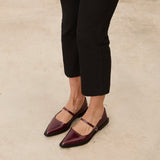 Mim shoes Zapato plano MAYFAIR BURDEOS