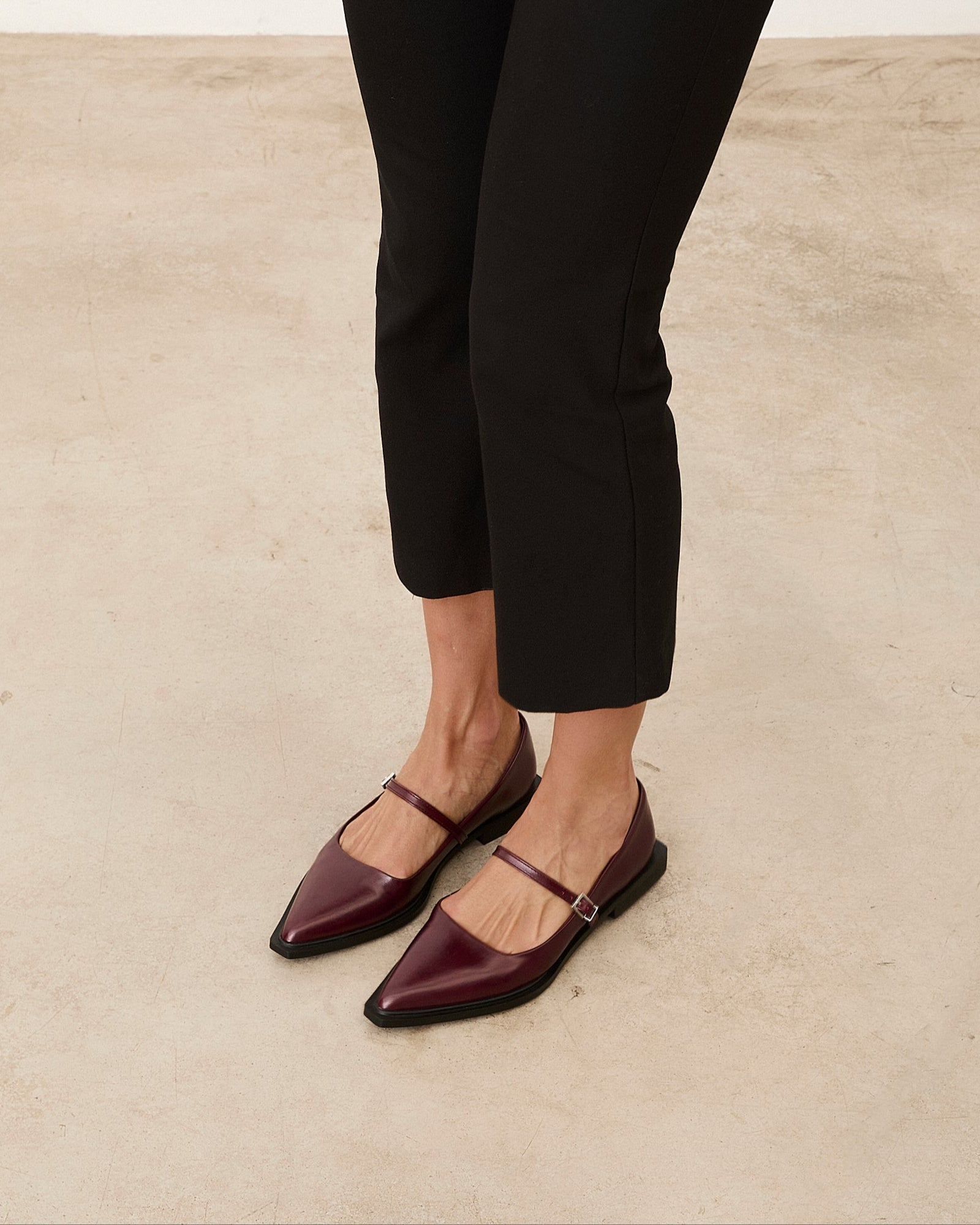 Mim shoes Zapato plano MAYFAIR BURDEOS