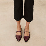 Mim shoes Zapato plano MAYFAIR BURDEOS