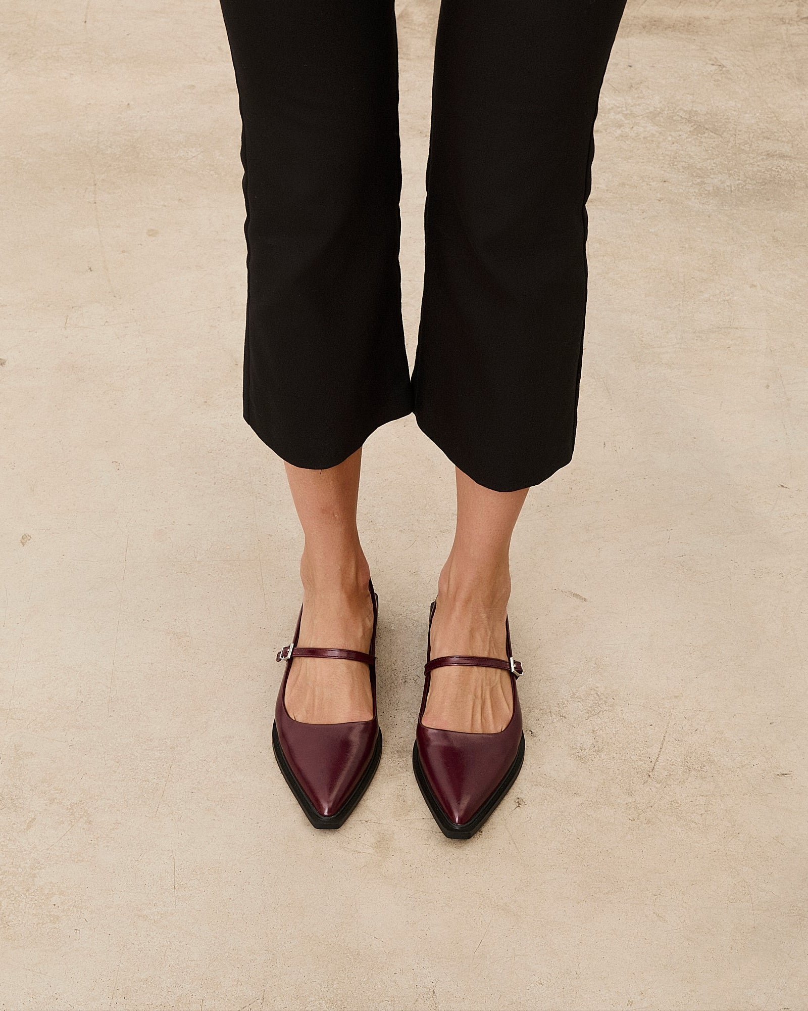 Mim shoes Zapato plano MAYFAIR BURDEOS