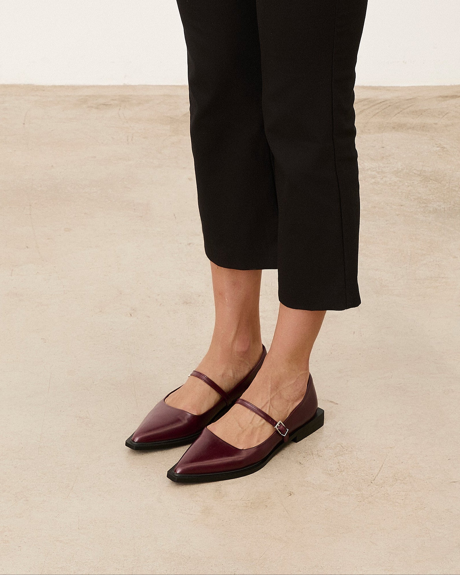 Mim shoes Zapato plano MAYFAIR BURDEOS