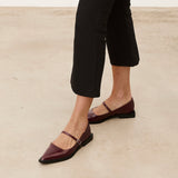 Mim shoes Zapato plano MAYFAIR BURDEOS
