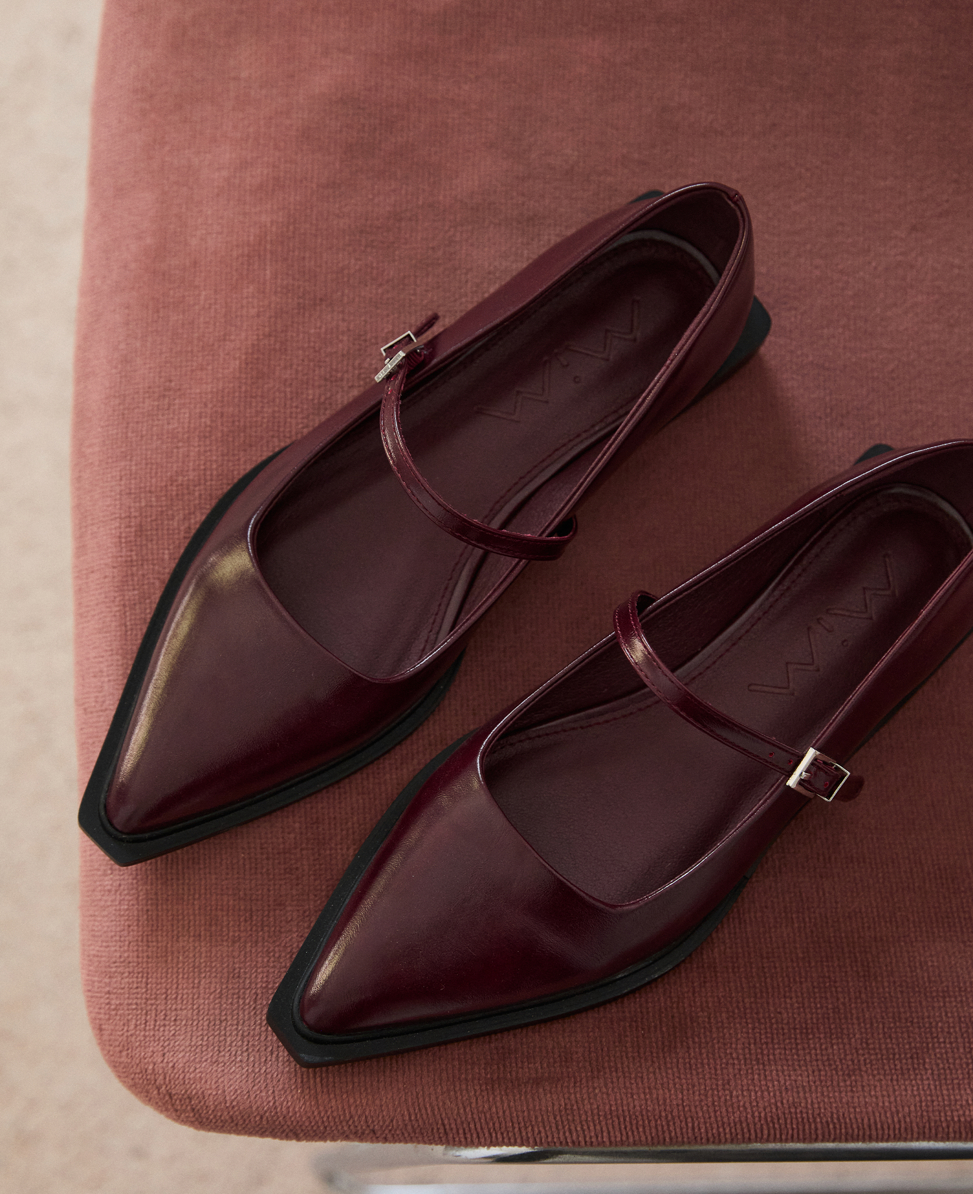 Mim shoes Zapato plano MAYFAIR BURDEOS
