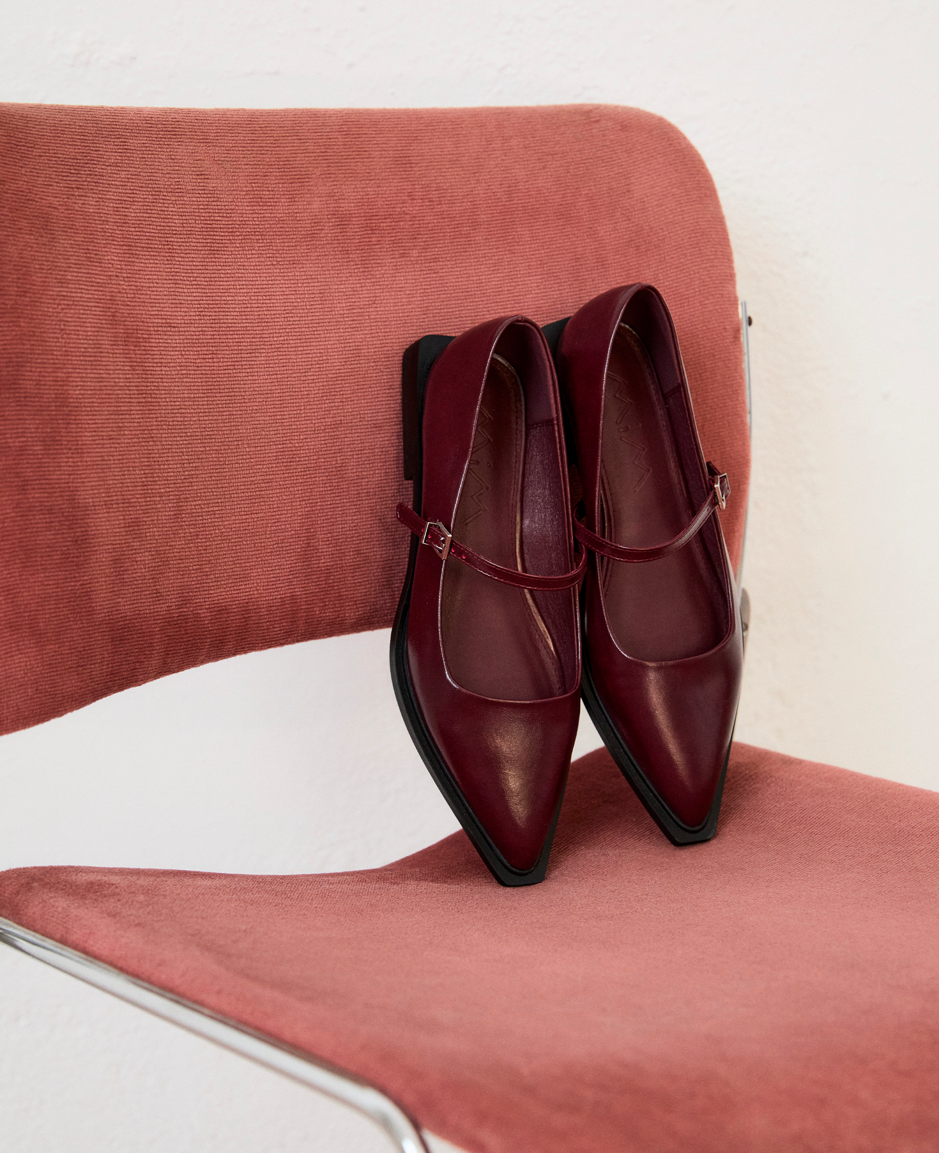 Mim shoes Zapato plano MAYFAIR BURDEOS