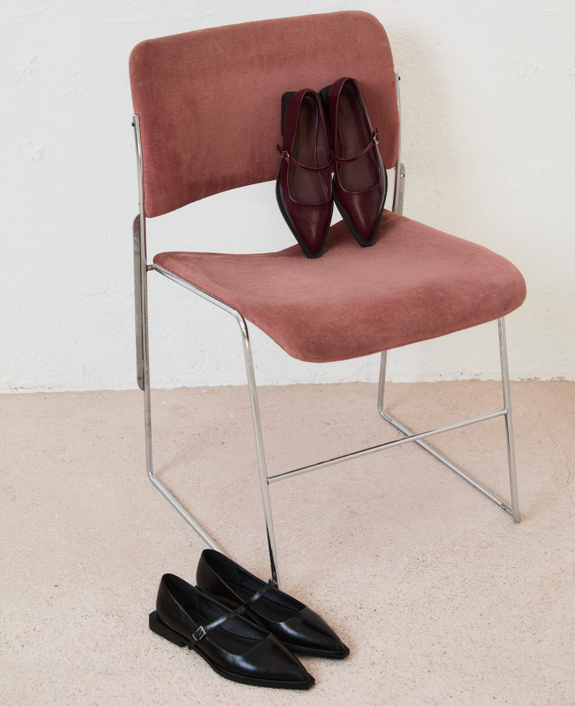 Mim shoes Zapato plano MAYFAIR BURDEOS