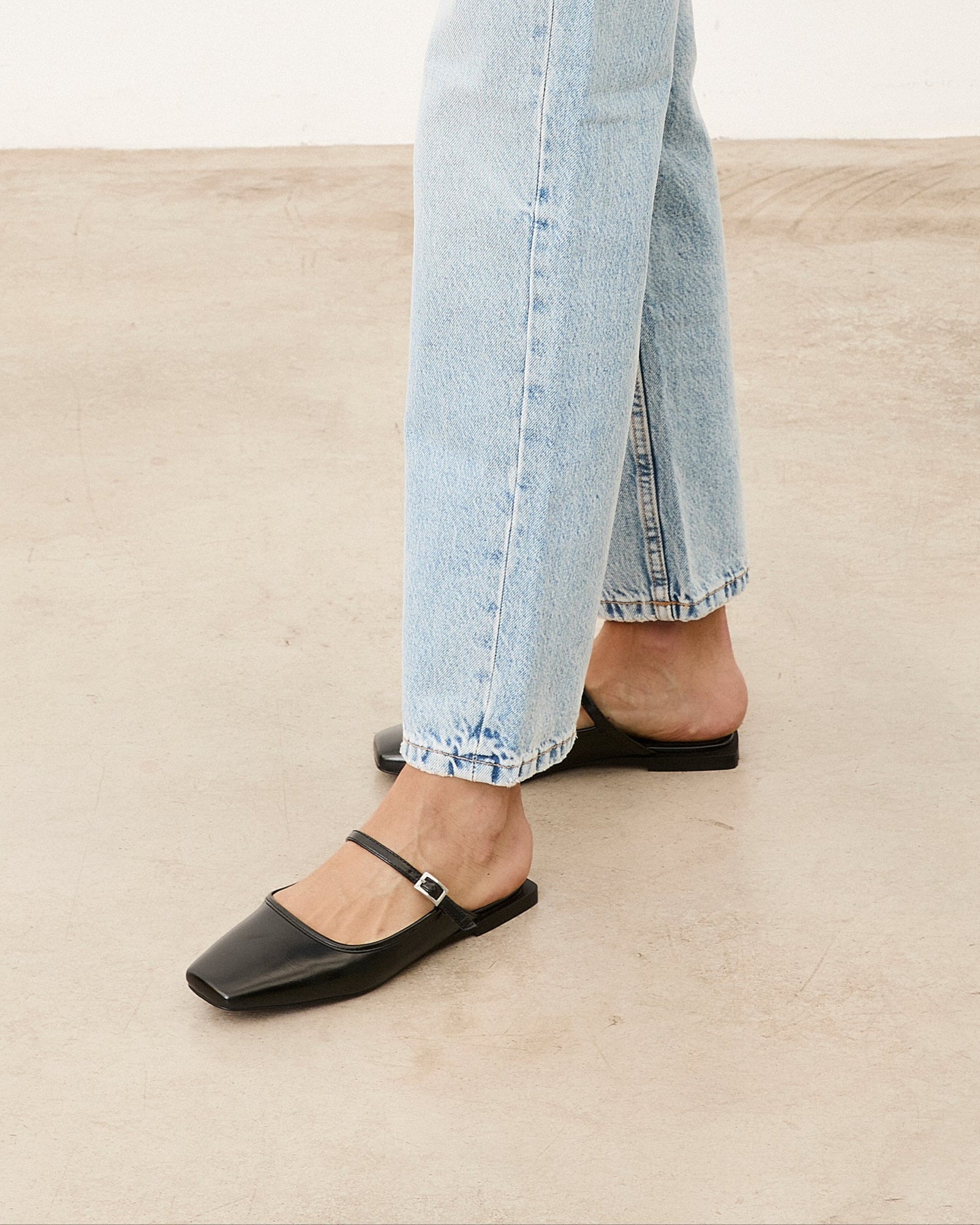 Mim shoes Zapato plano MONI NEGRO