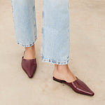 Mim shoes Zapato plano PASH BURDEOS