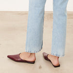 Mim shoes Zapato plano PASH BURDEOS