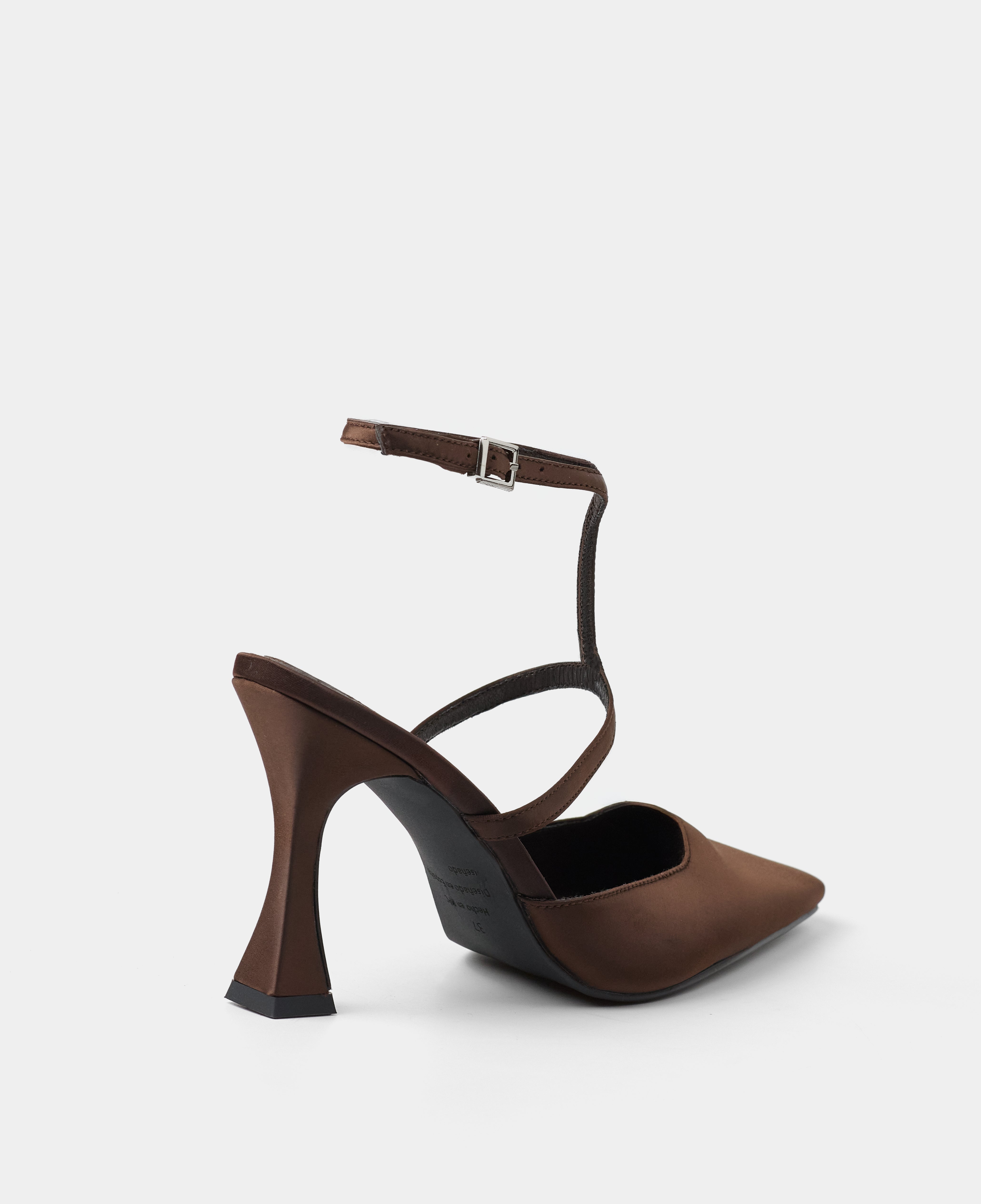 MIM Tacón cerrado DANIELLE CHOCOLATE SATIN