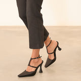 MIM Tacón Cerrado DANIELLE NEGRO SATIN