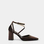MIM Tacón Cerrado LACE CHOCOLATE VELVET