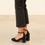 MIM Tacón Cerrado LU NEGRO SUEDE