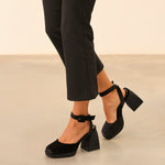 MIM Tacón Cerrado SURI NEGRO VELVET