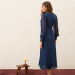 MIM Vestido VESTIDO HEM AZUL MARINO