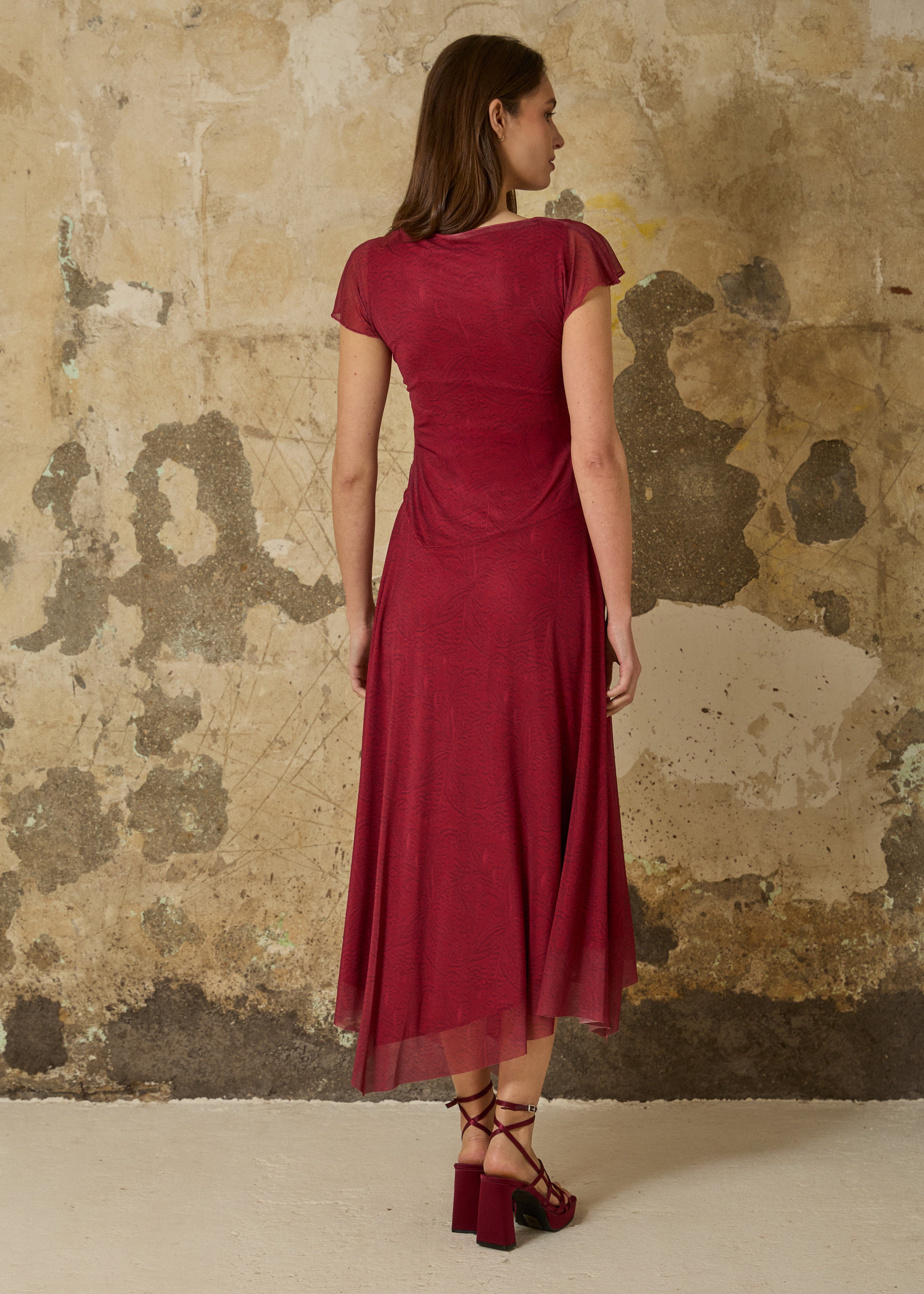 MIM Vestido VESTIDO MANU BURDEOS