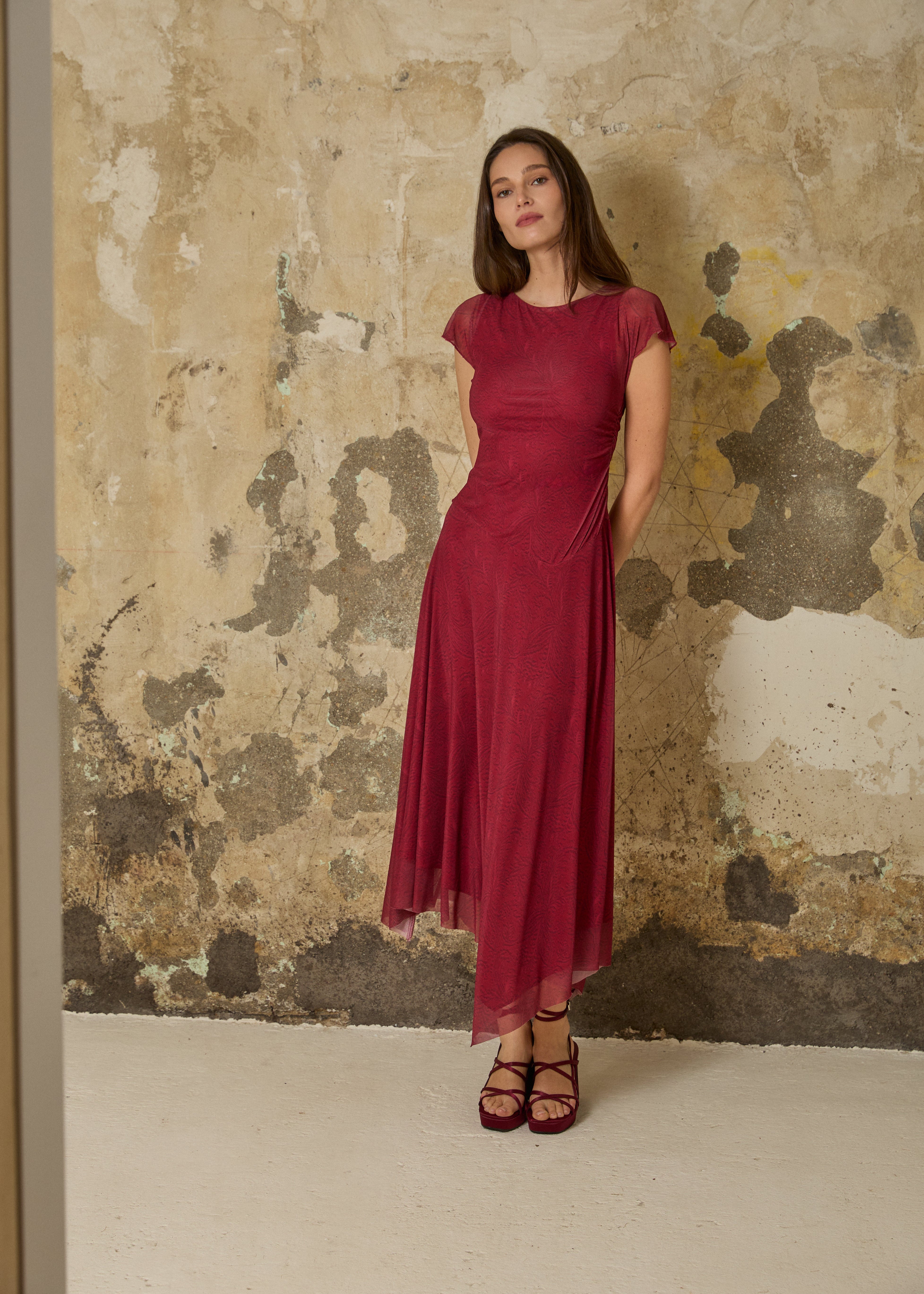 MIM Vestido VESTIDO MANU BURDEOS