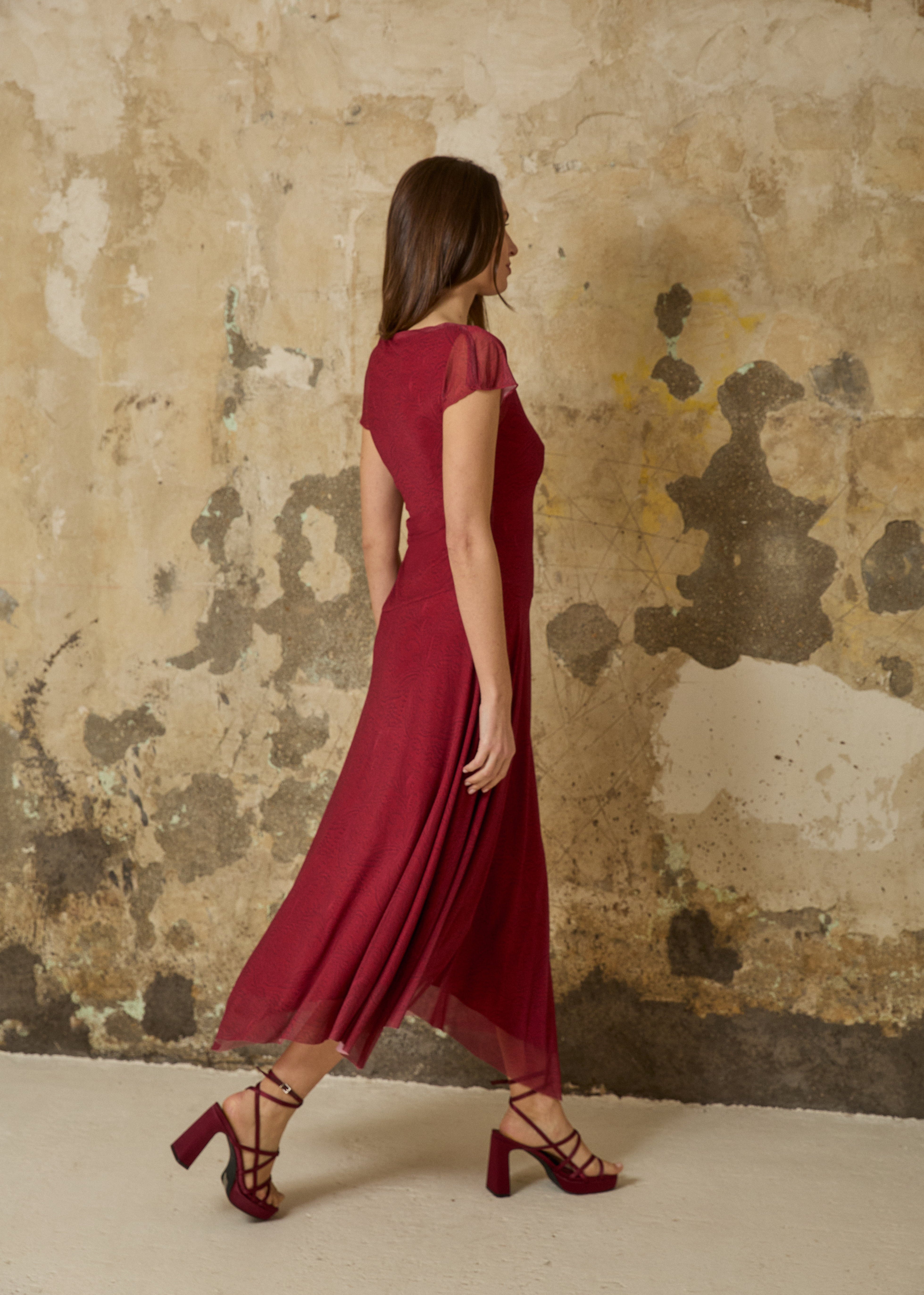 MIM Vestido VESTIDO MANU BURDEOS