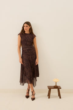 MIM Vestido VESTIDO MANUELA CHOCOLATE