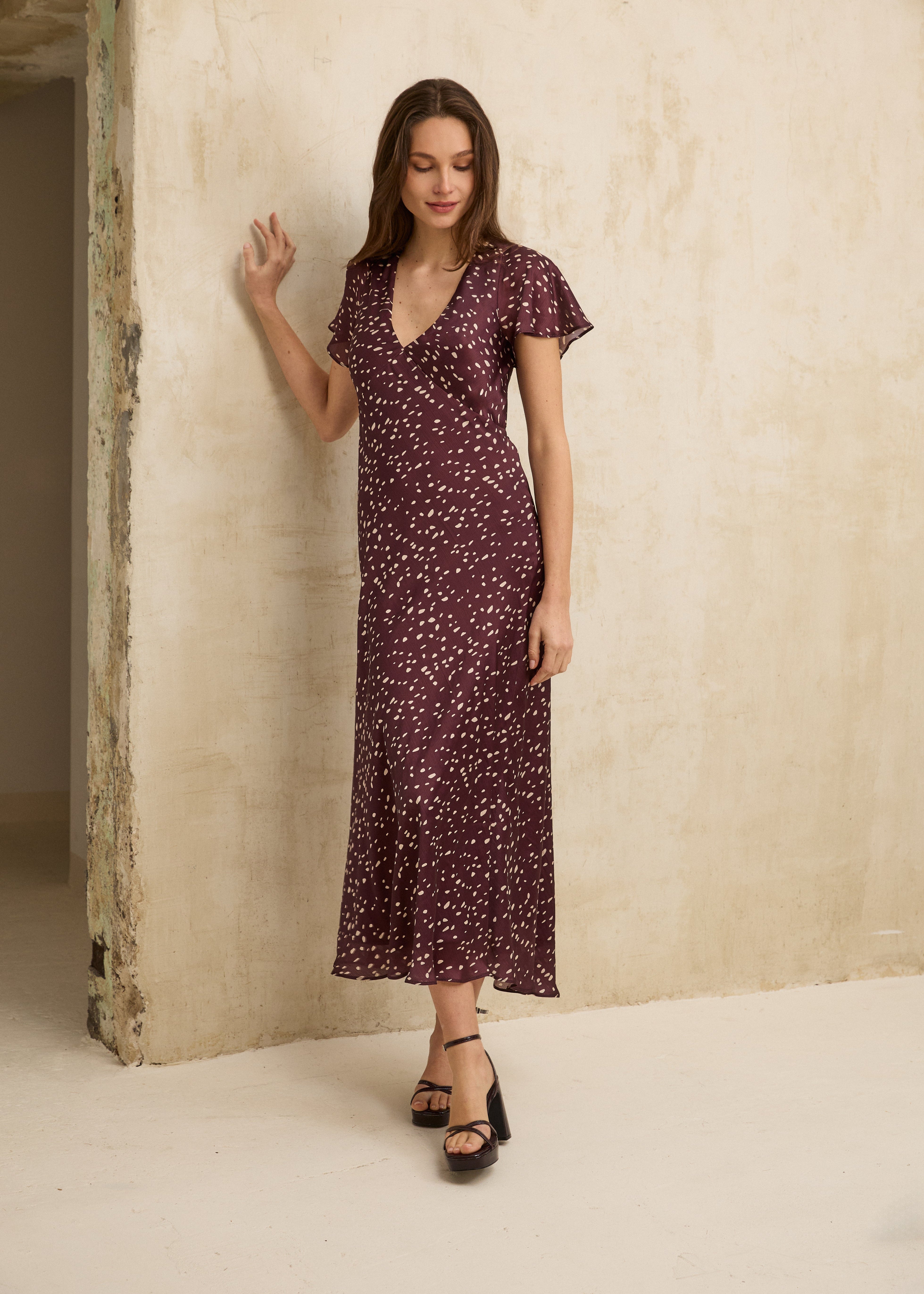 MIM Vestido VESTIDO PALERMO BERENJENA