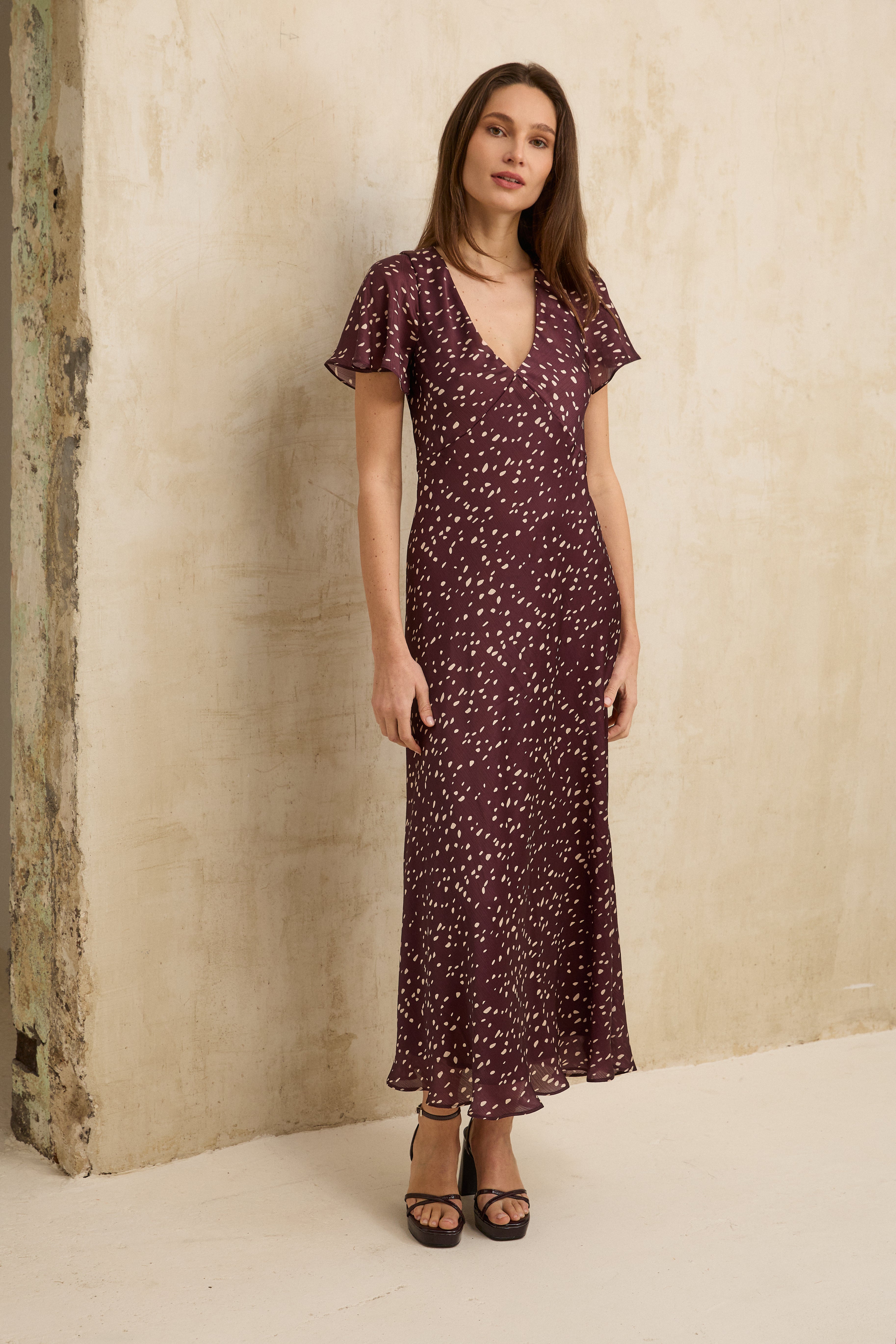 MIM Vestido VESTIDO PALERMO BERENJENA