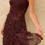 MIM Vestido VESTIDO VERNA BERENJENA
