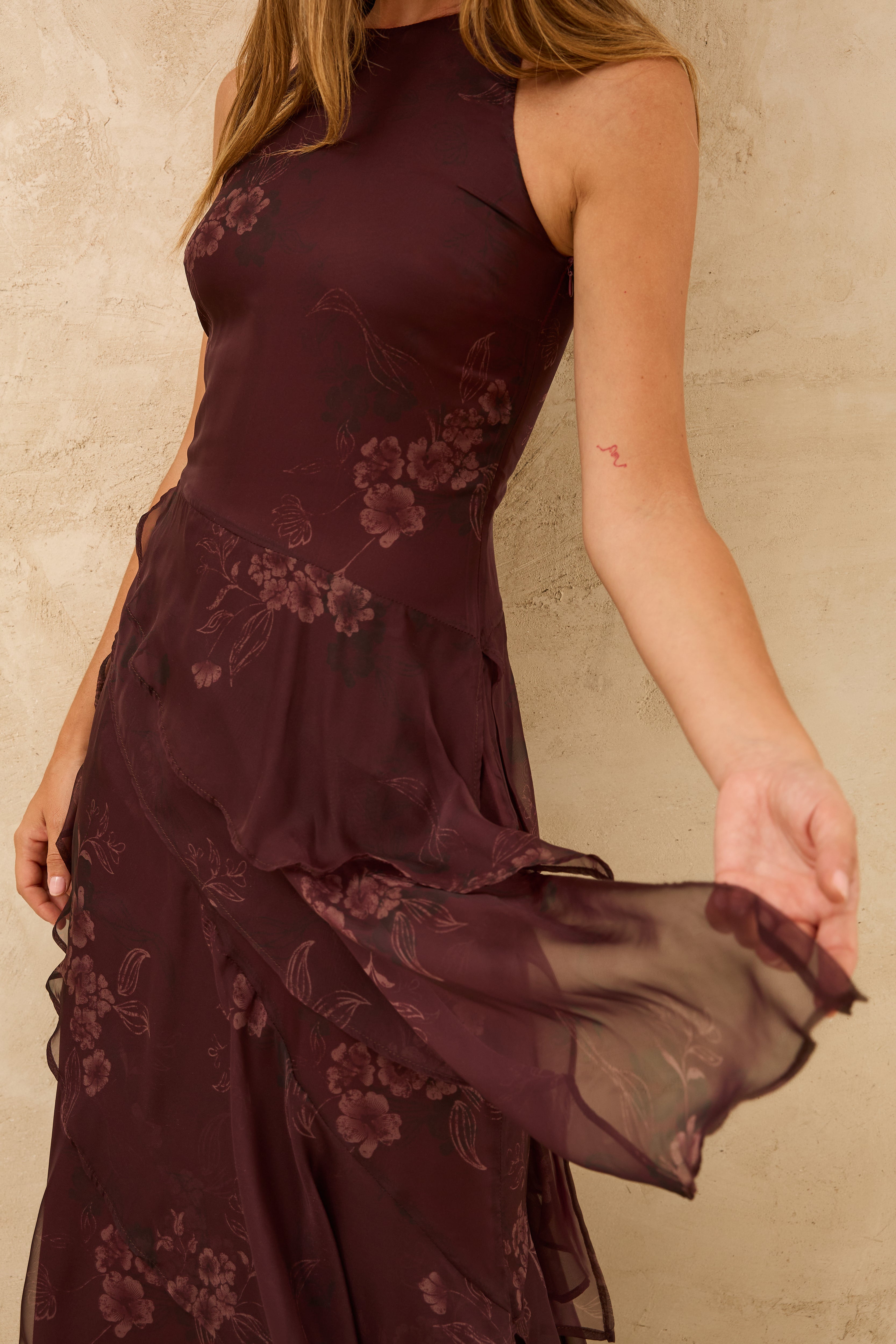 MIM Vestido VESTIDO VERNA BERENJENA