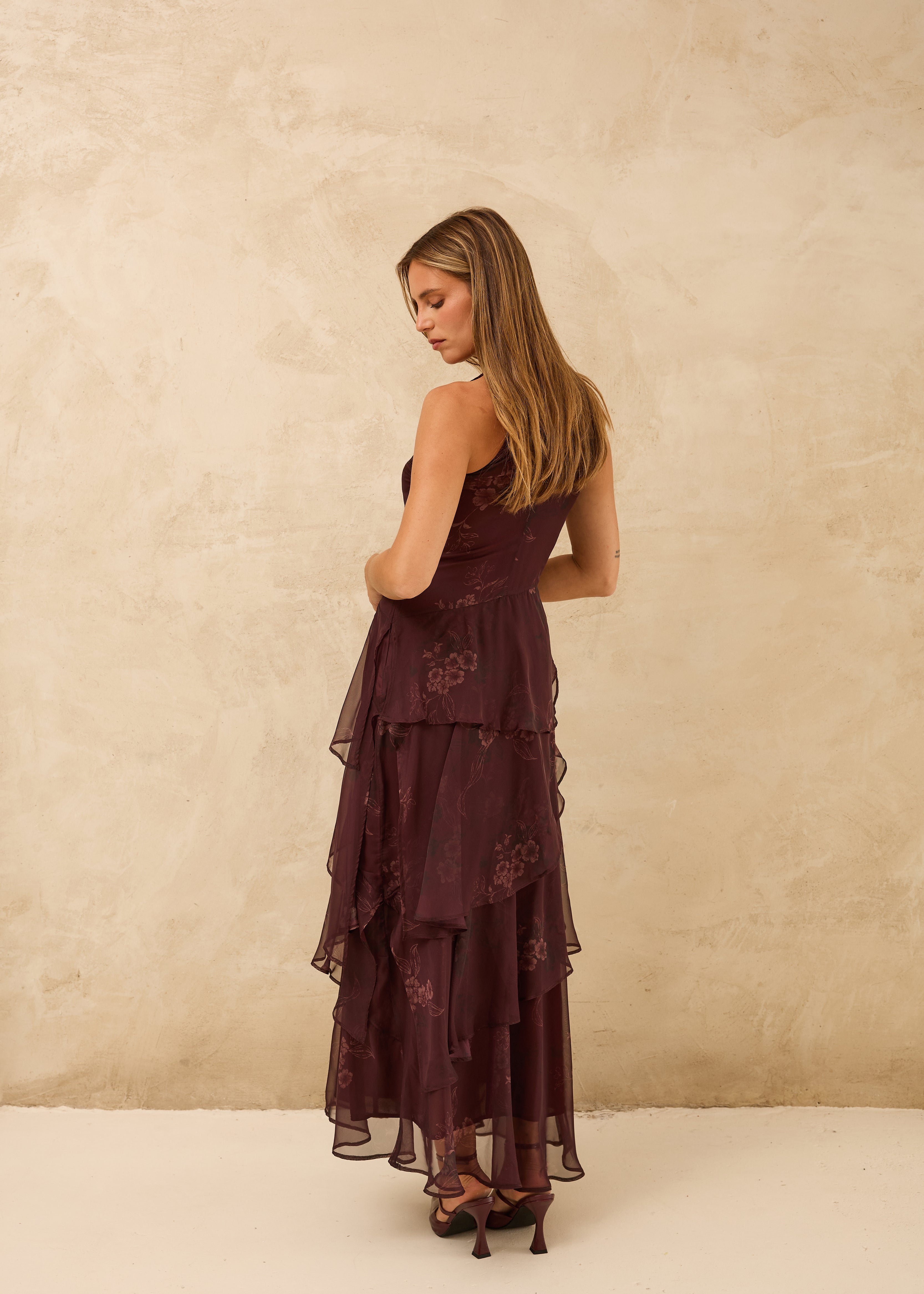MIM Vestido VESTIDO VERNA BERENJENA