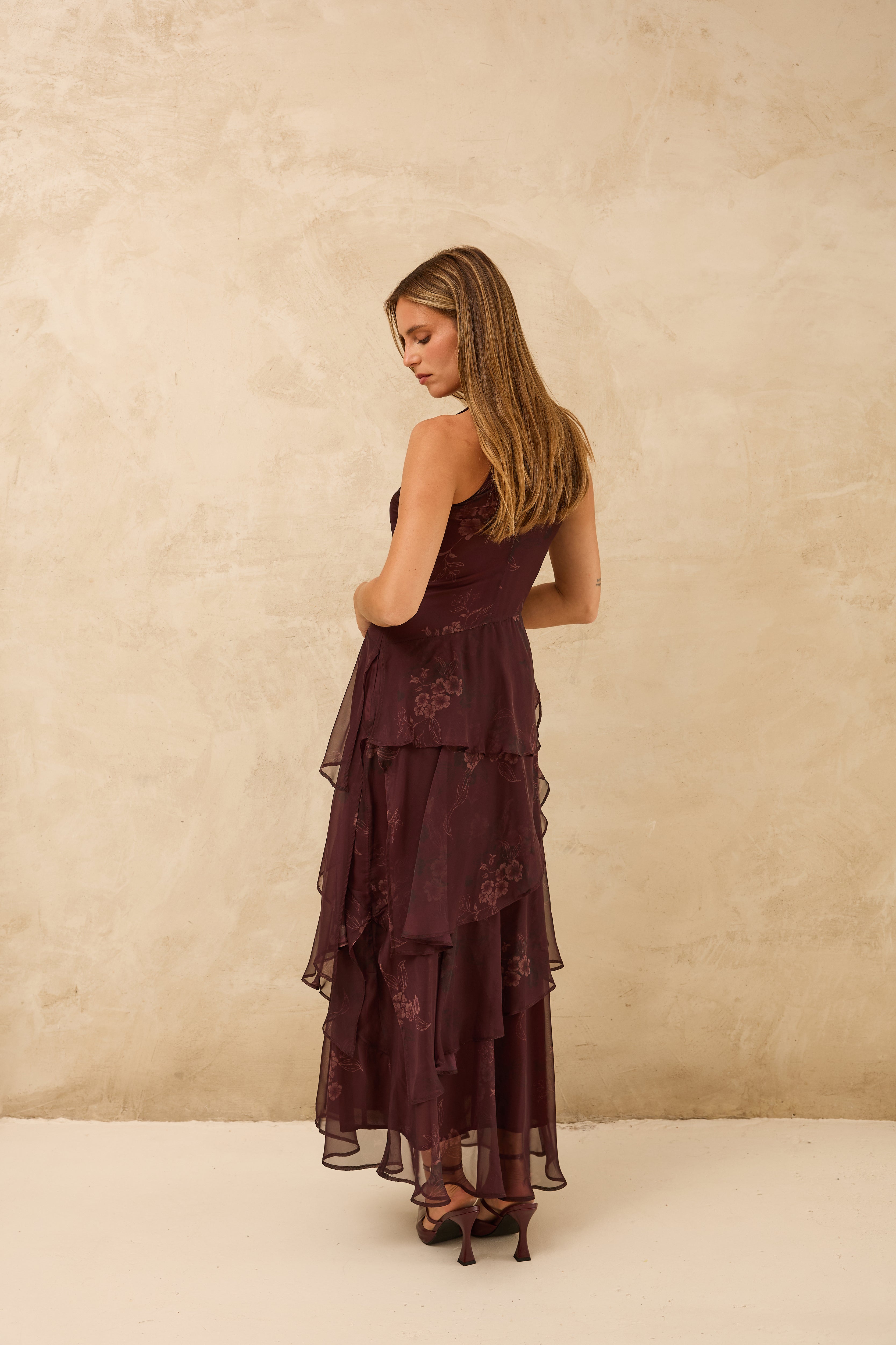 MIM Vestido VESTIDO VERNA BERENJENA