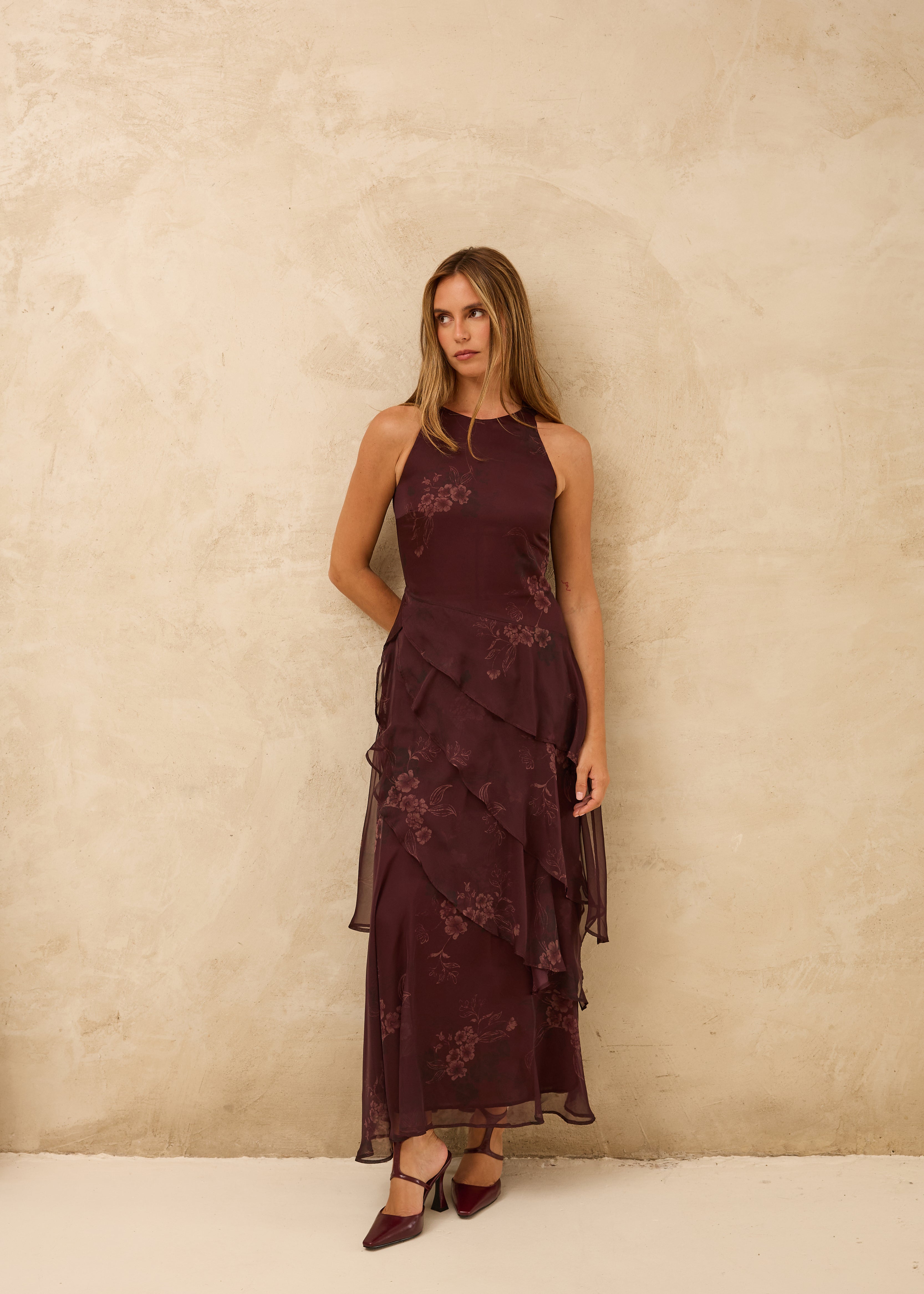 MIM Vestido VESTIDO VERNA BERENJENA
