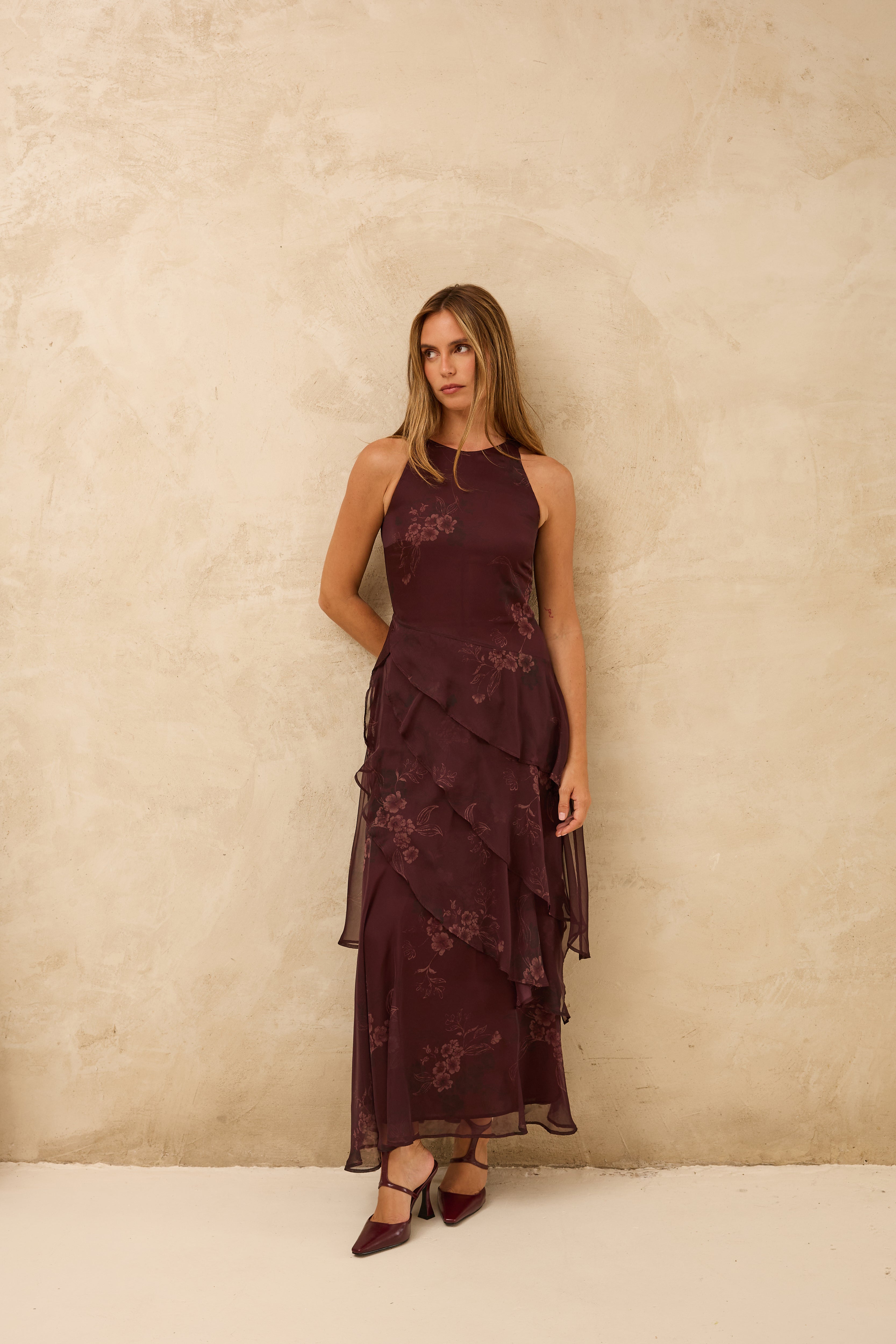 MIM Vestido VESTIDO VERNA BERENJENA