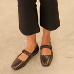 MIM Zapato Plano DEVI CHOCOLATE SNAKE