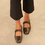 MIM Zapato Plano DEVI CHOCOLATE SNAKE