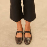 MIM Zapato Plano DEVI CHOCOLATE SNAKE