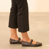 MIM Zapato Plano DEVI CHOCOLATE SNAKE
