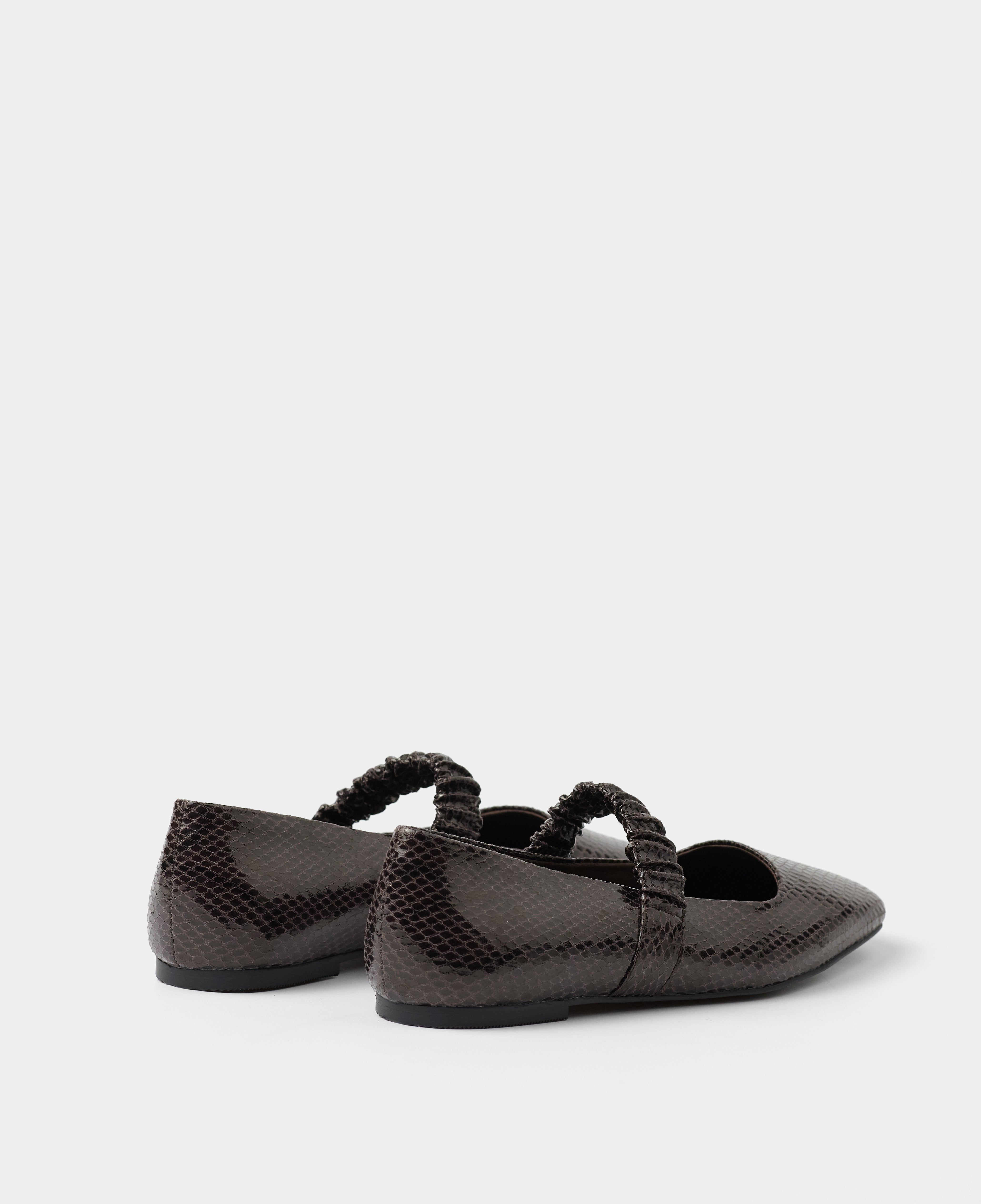 MIM Zapato Plano DEVI CHOCOLATE SNAKE