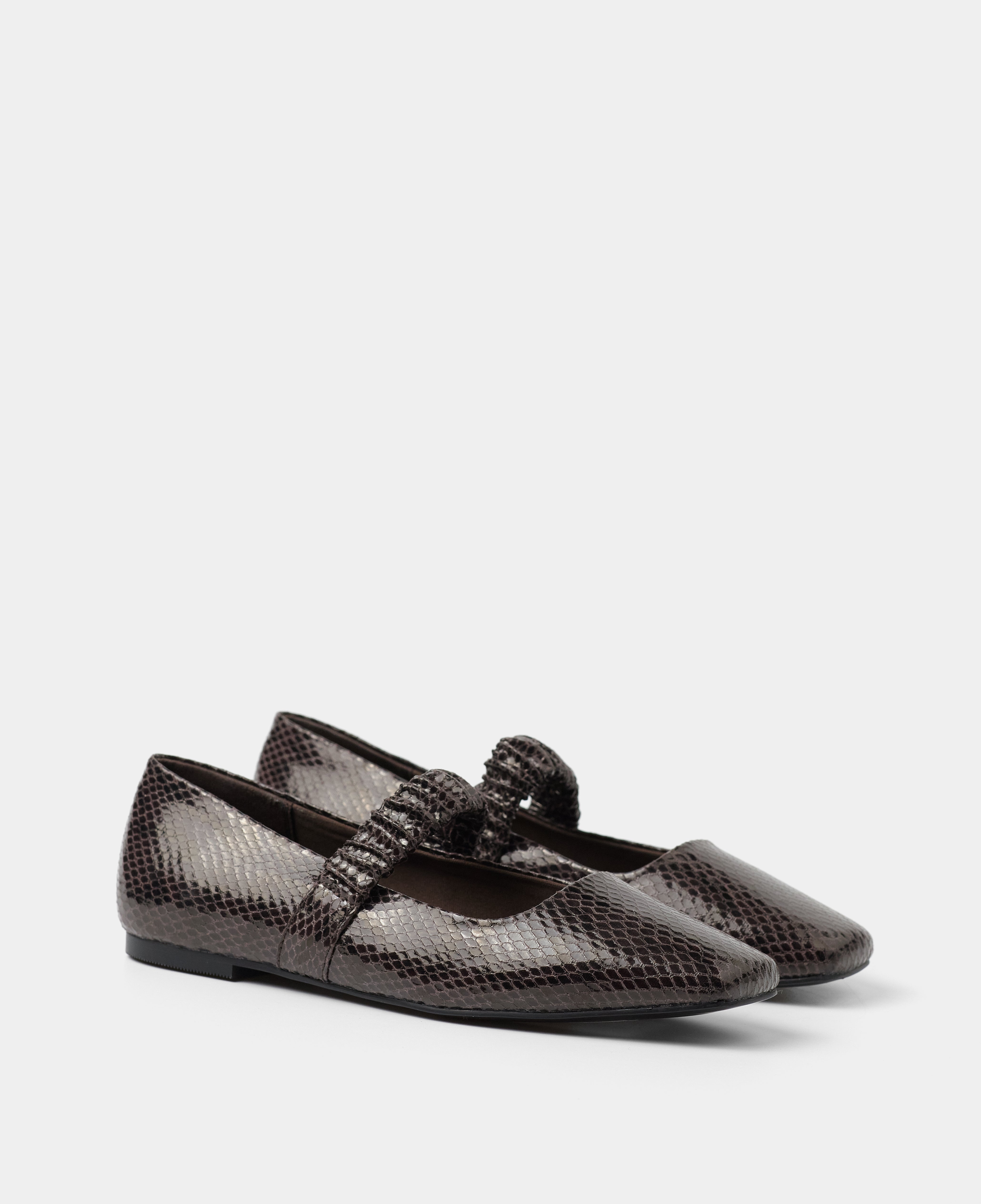 MIM Zapato Plano DEVI CHOCOLATE SNAKE