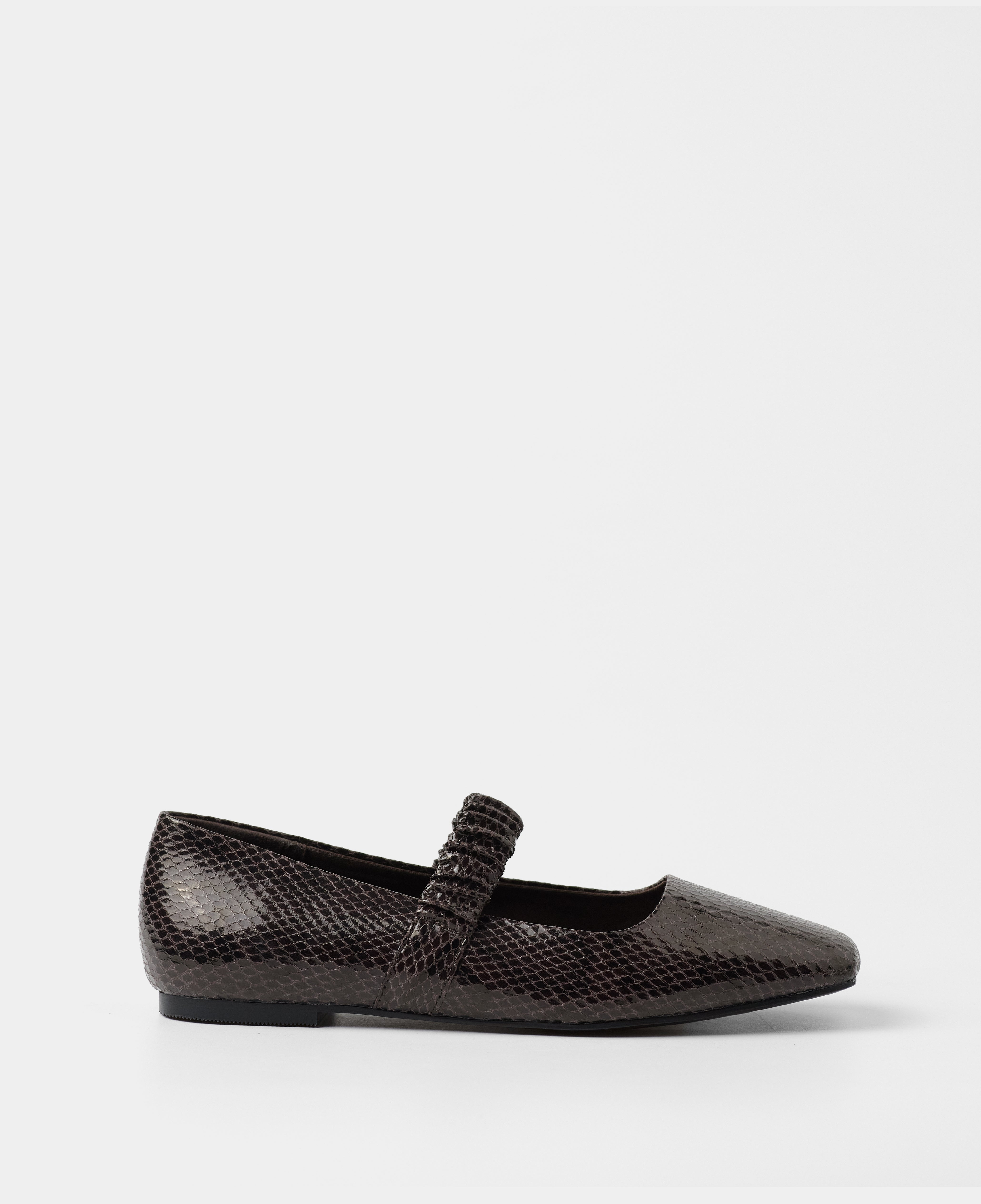 MIM Zapato Plano DEVI CHOCOLATE SNAKE