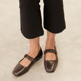 MIM Zapato Plano DEVI CHOCOLATE SNAKE