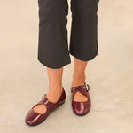 MIM Zapato Plano FLO BURDEOS