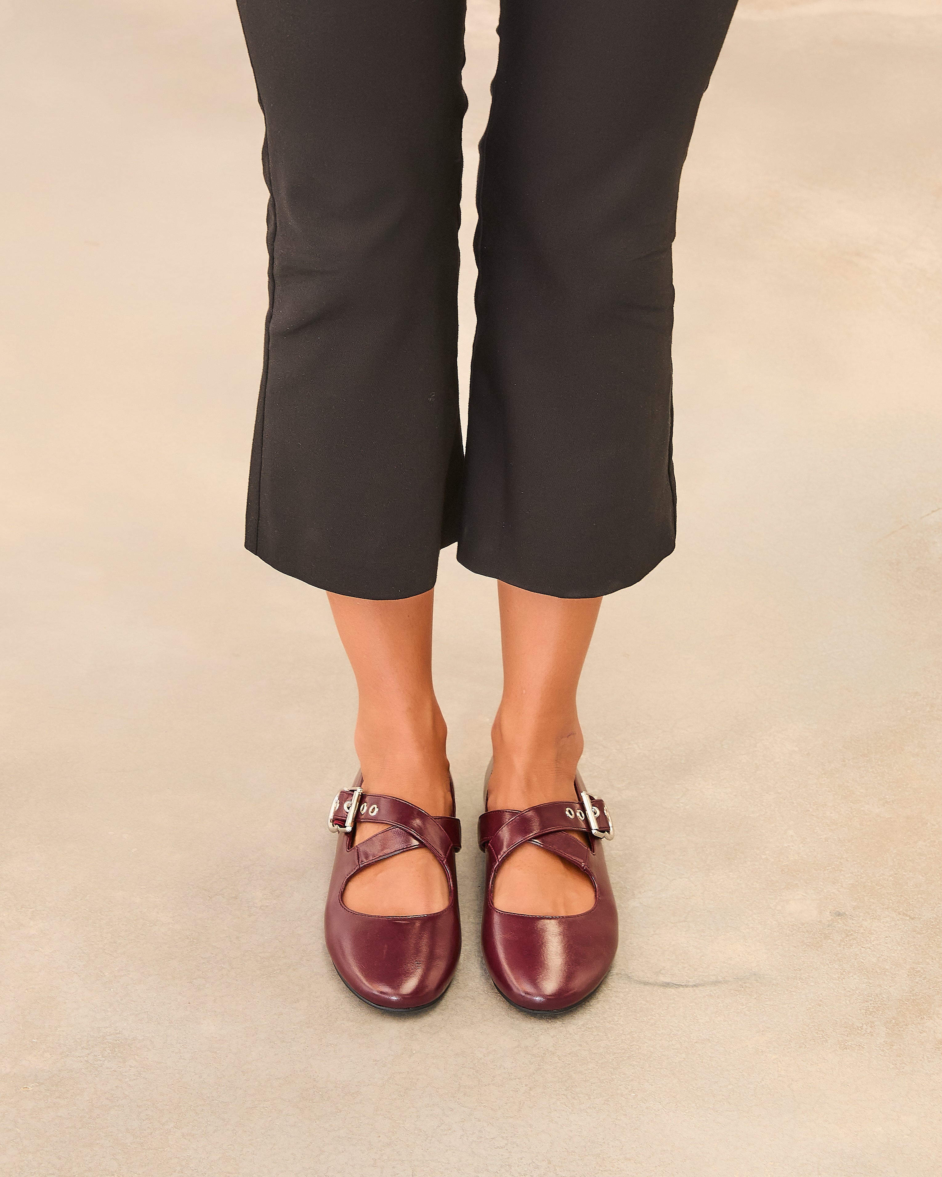MIM Zapato Plano FLO BURDEOS