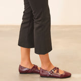 MIM Zapato Plano FLO BURDEOS