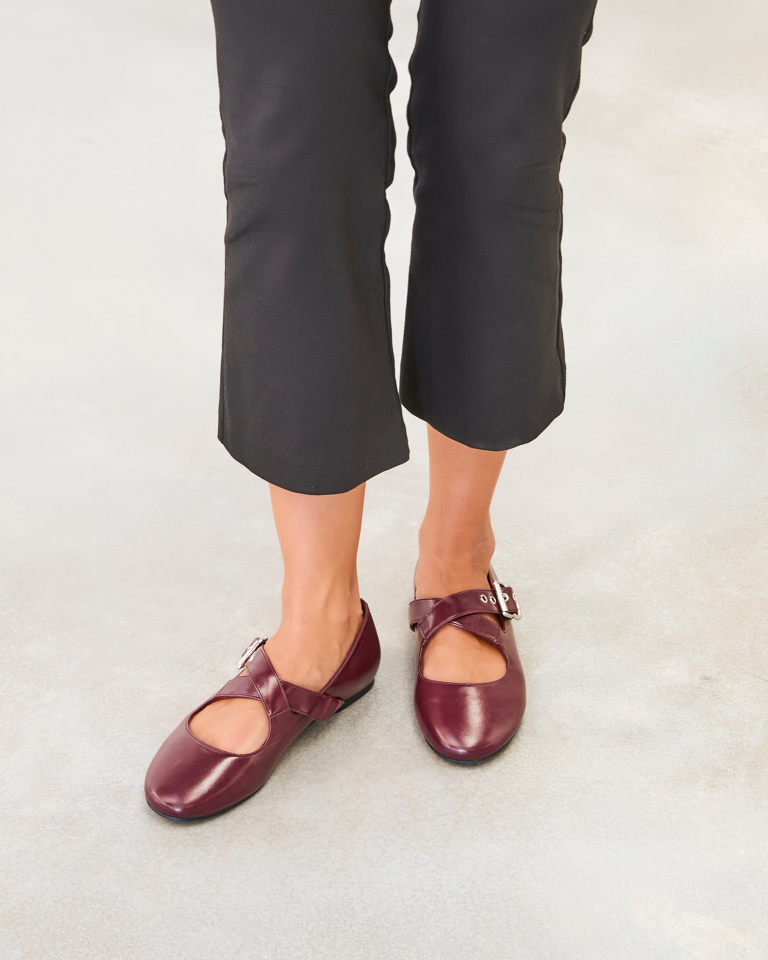 MIM Zapato Plano FLO BURDEOS