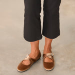 MIM Zapato Plano FLO TOSTADO VELVET