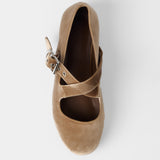 MIM Zapato Plano FLO TOSTADO VELVET