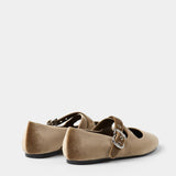MIM Zapato Plano FLO TOSTADO VELVET