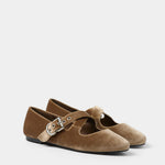 MIM Zapato Plano FLO TOSTADO VELVET