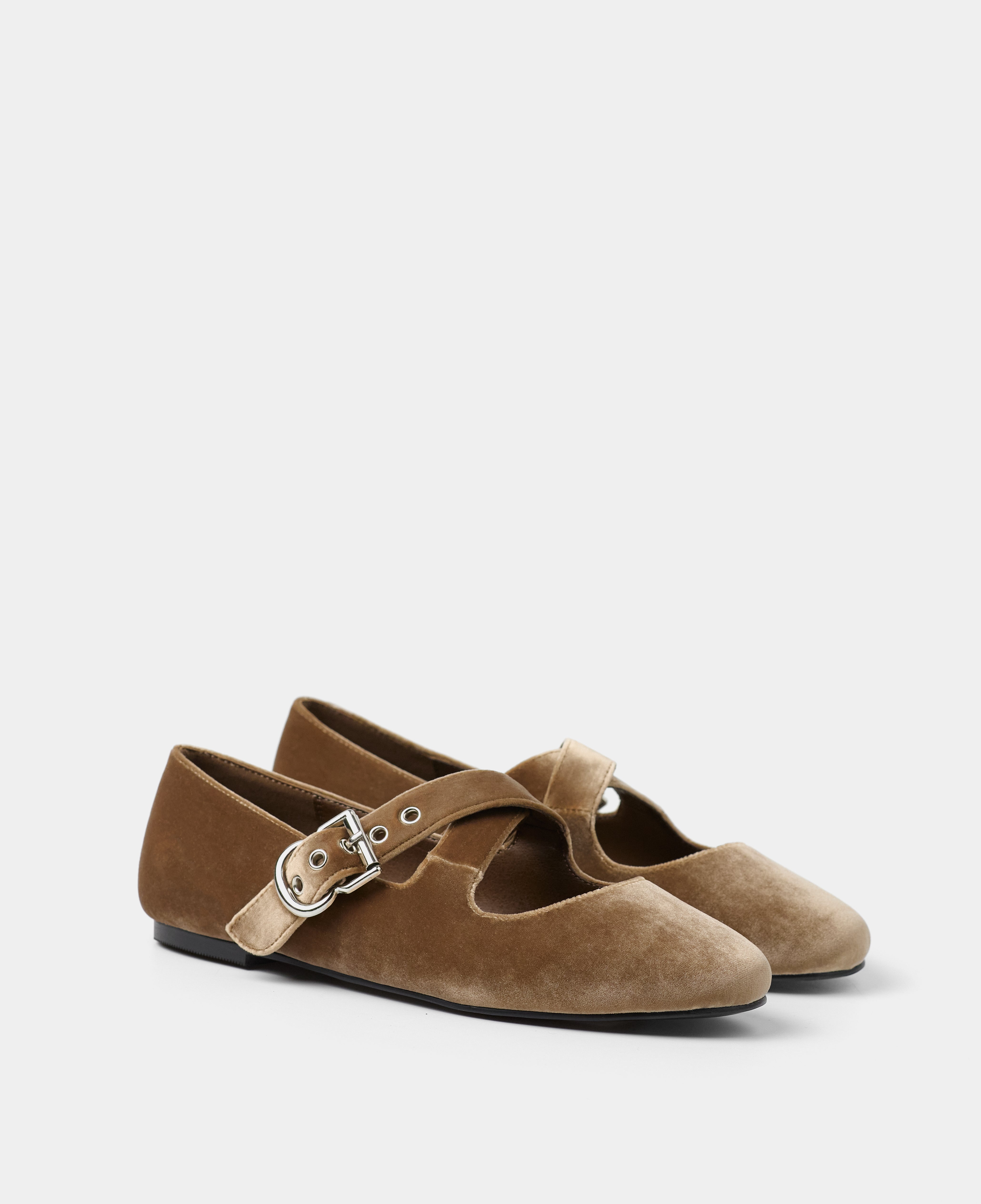MIM Zapato Plano FLO TOSTADO VELVET