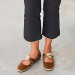 MIM Zapato Plano FLO TOSTADO VELVET