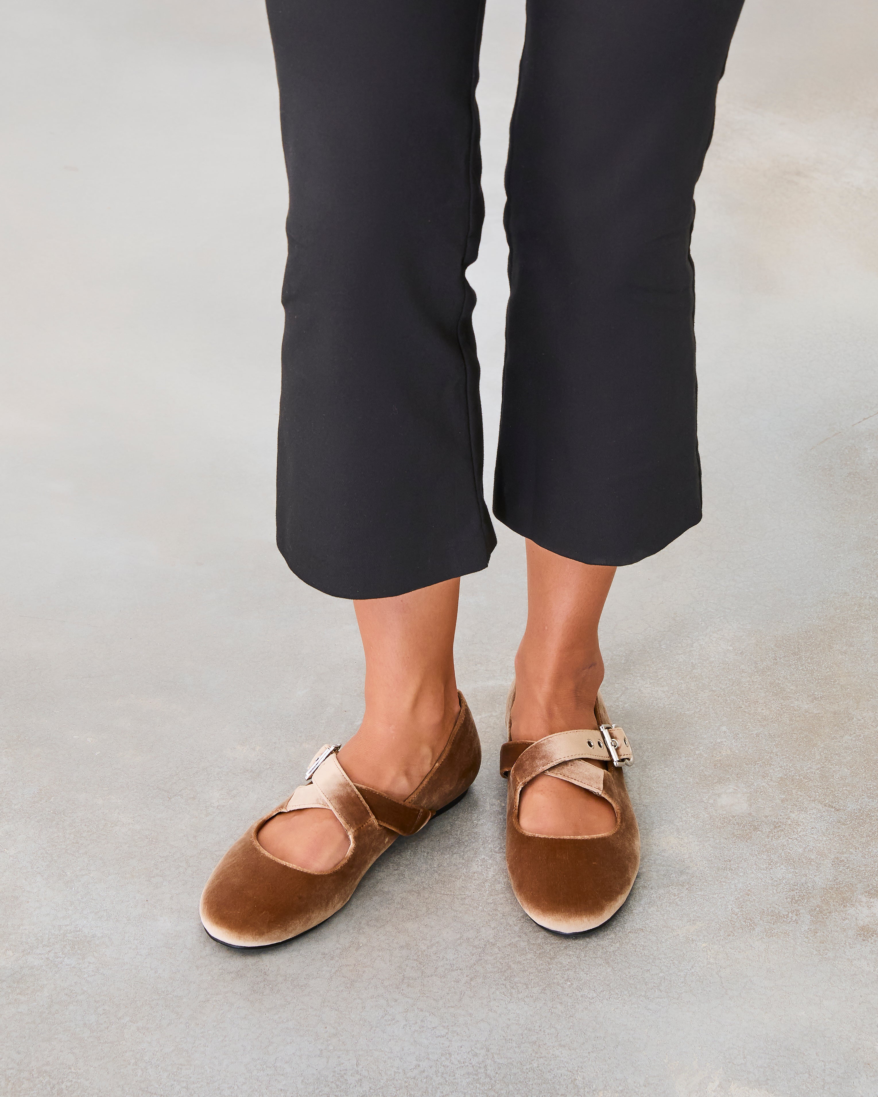MIM Zapato Plano FLO TOSTADO VELVET
